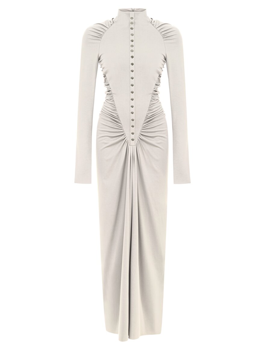 Nocturne Drape Detaylı Maxi Elbise