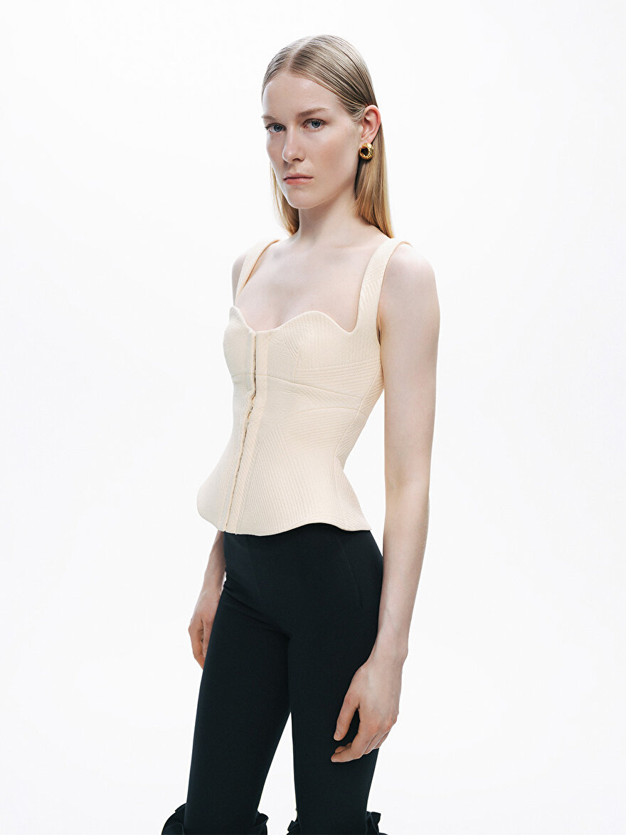 Nocturne Korse Tasarımlı Bluz