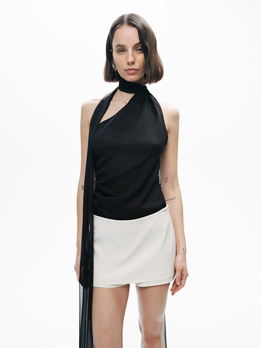 Nocturne Şal Tasarımlı Bluz