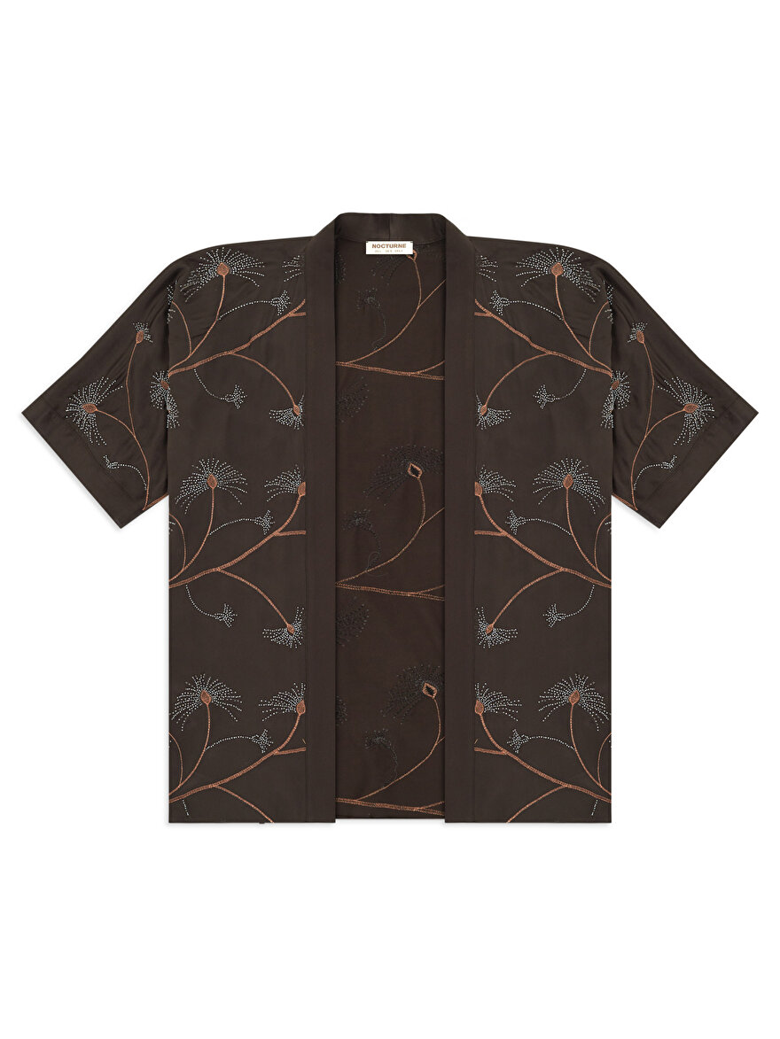Nocturne Boncuk İşlemeli Kimono