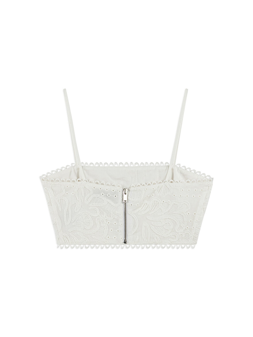 Nocturne Brodeli Crop Top