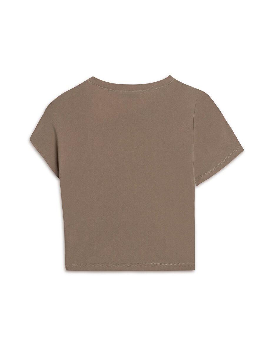 Nocturne Burgu Detaylı Crop Top