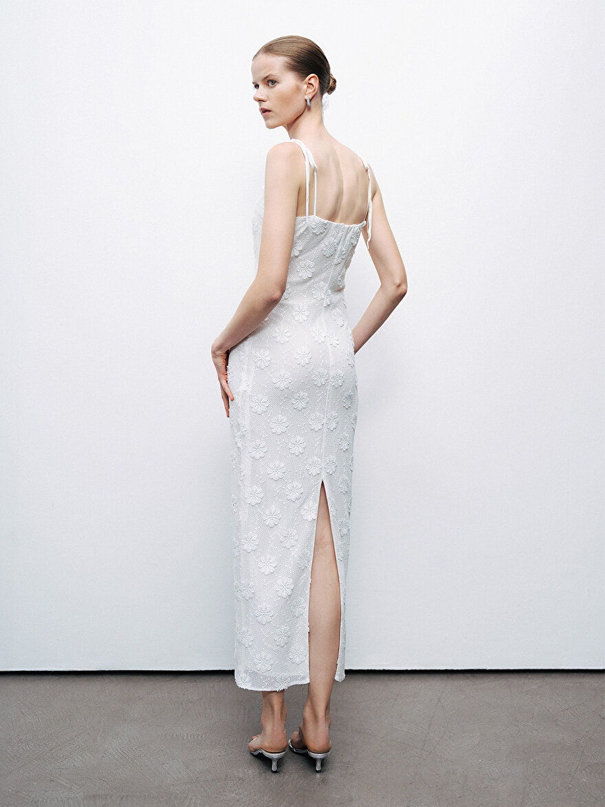 Nocturne Taşlı Brodeli Elbise