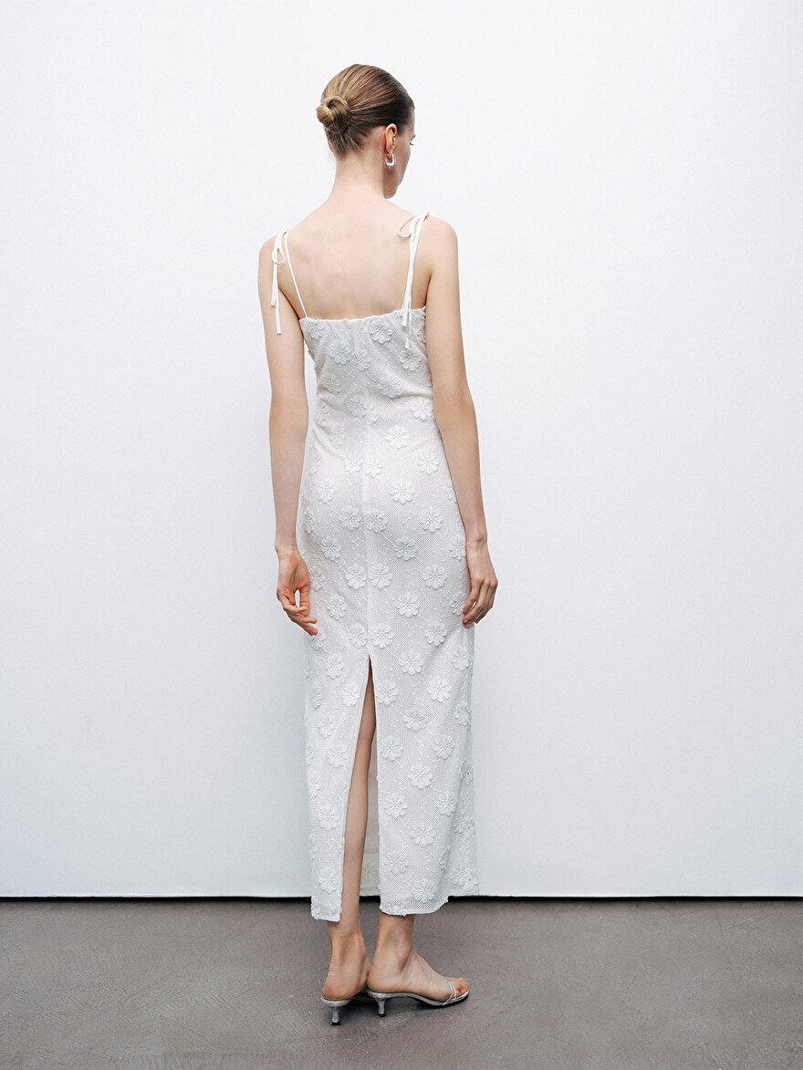 Nocturne Taşlı Brodeli Elbise