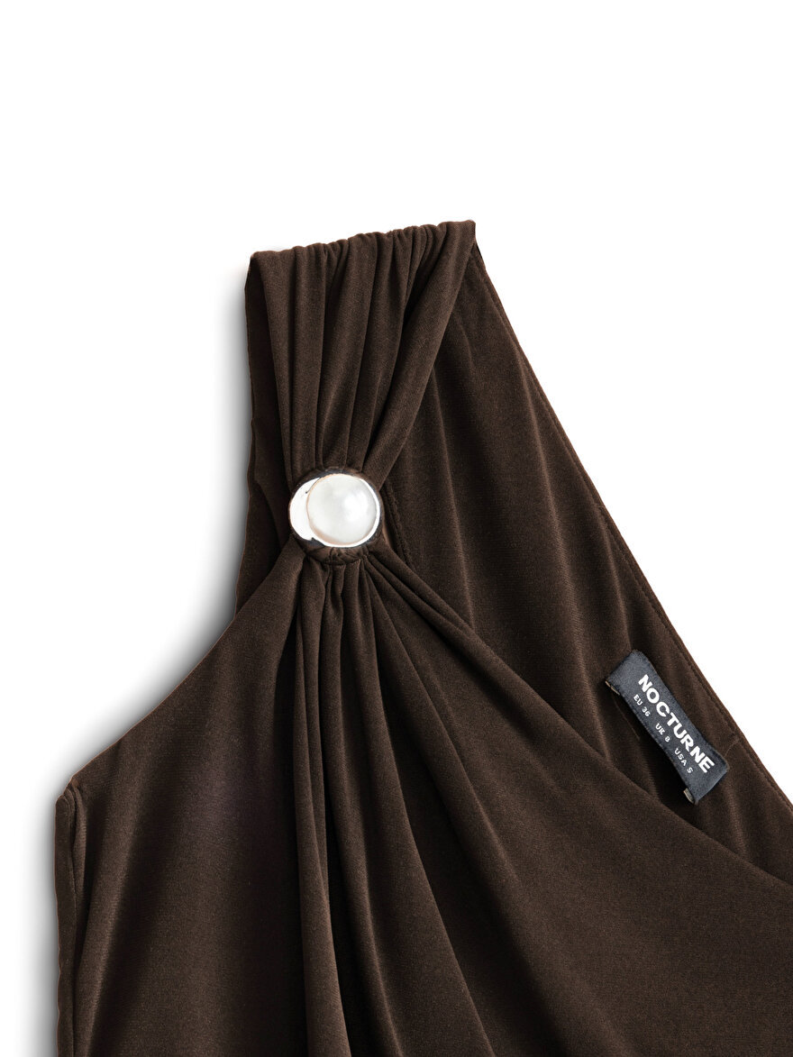 Nocturne Tek Omuz Maxi Elbise