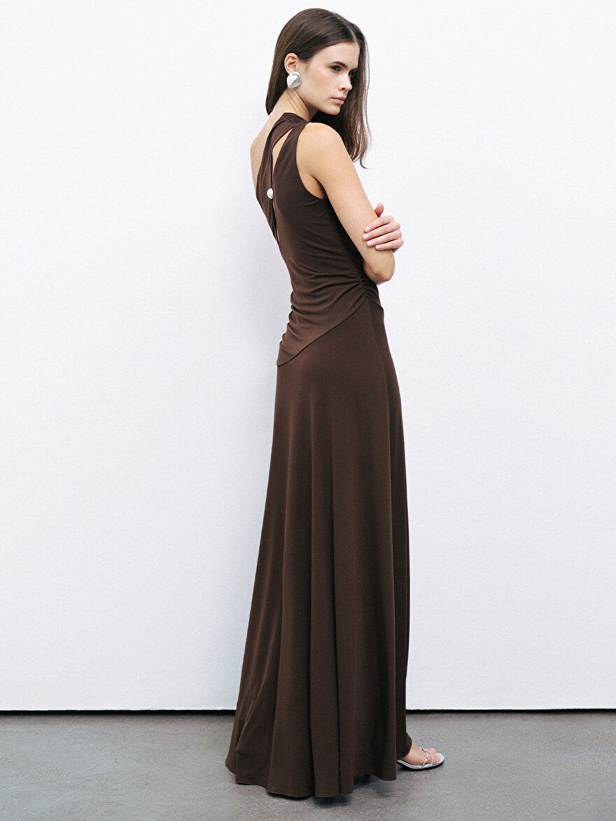 Nocturne Tek Omuz Maxi Elbise