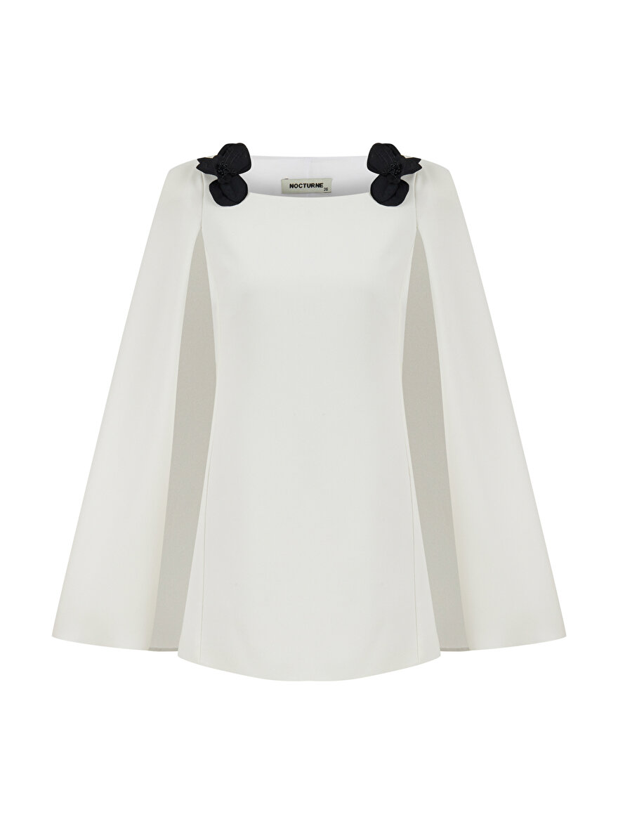 Nocturne Pelerin Kol Mini Elbise