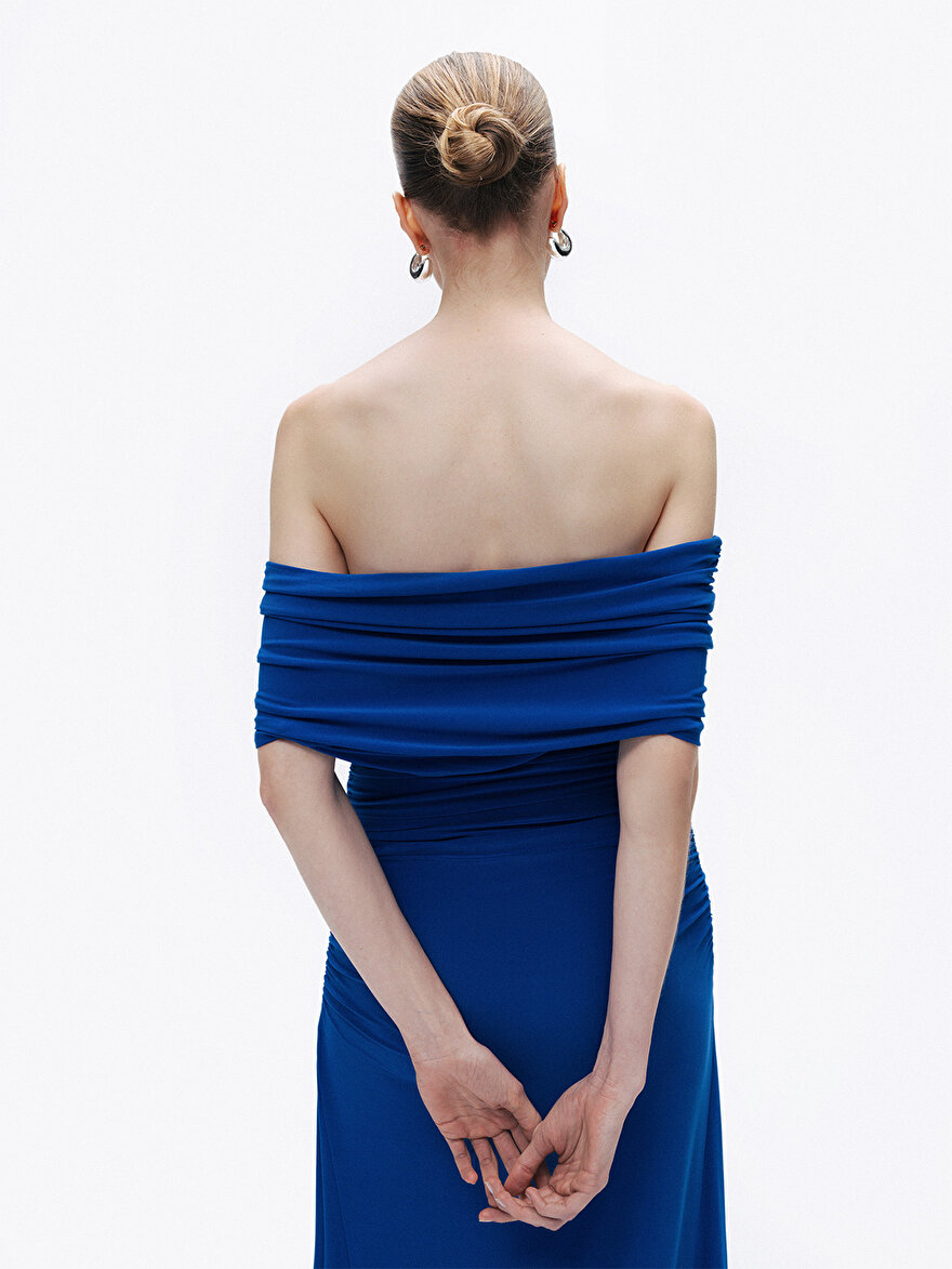 Nocturne Drapeli Maxi Elbise