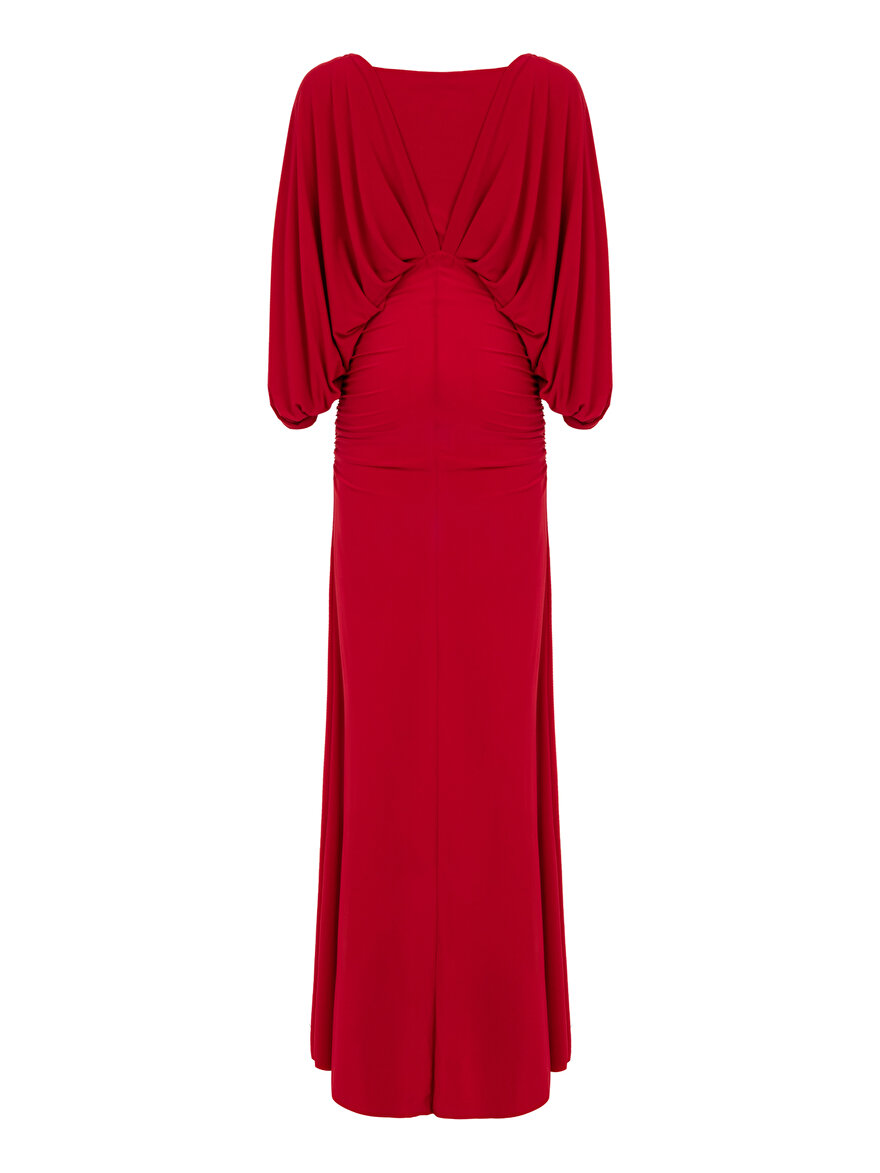 Nocturne Drapeli Maxi Elbise