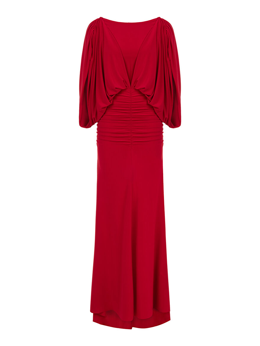 Nocturne Drapeli Maxi Elbise
