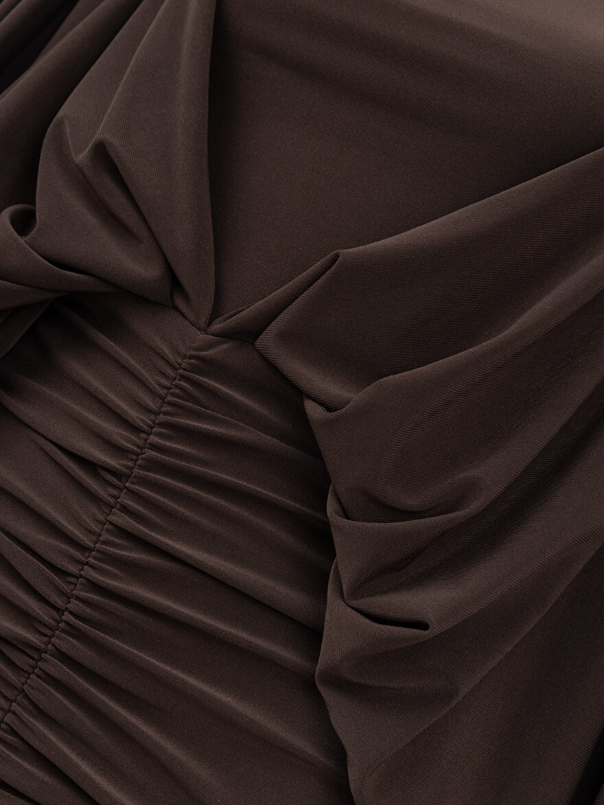 Nocturne Drapeli Maxi Elbise