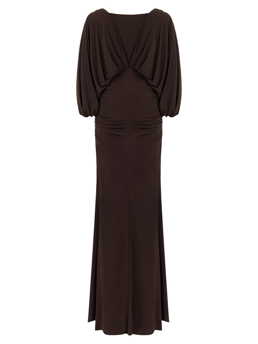 Nocturne Drapeli Maxi Elbise