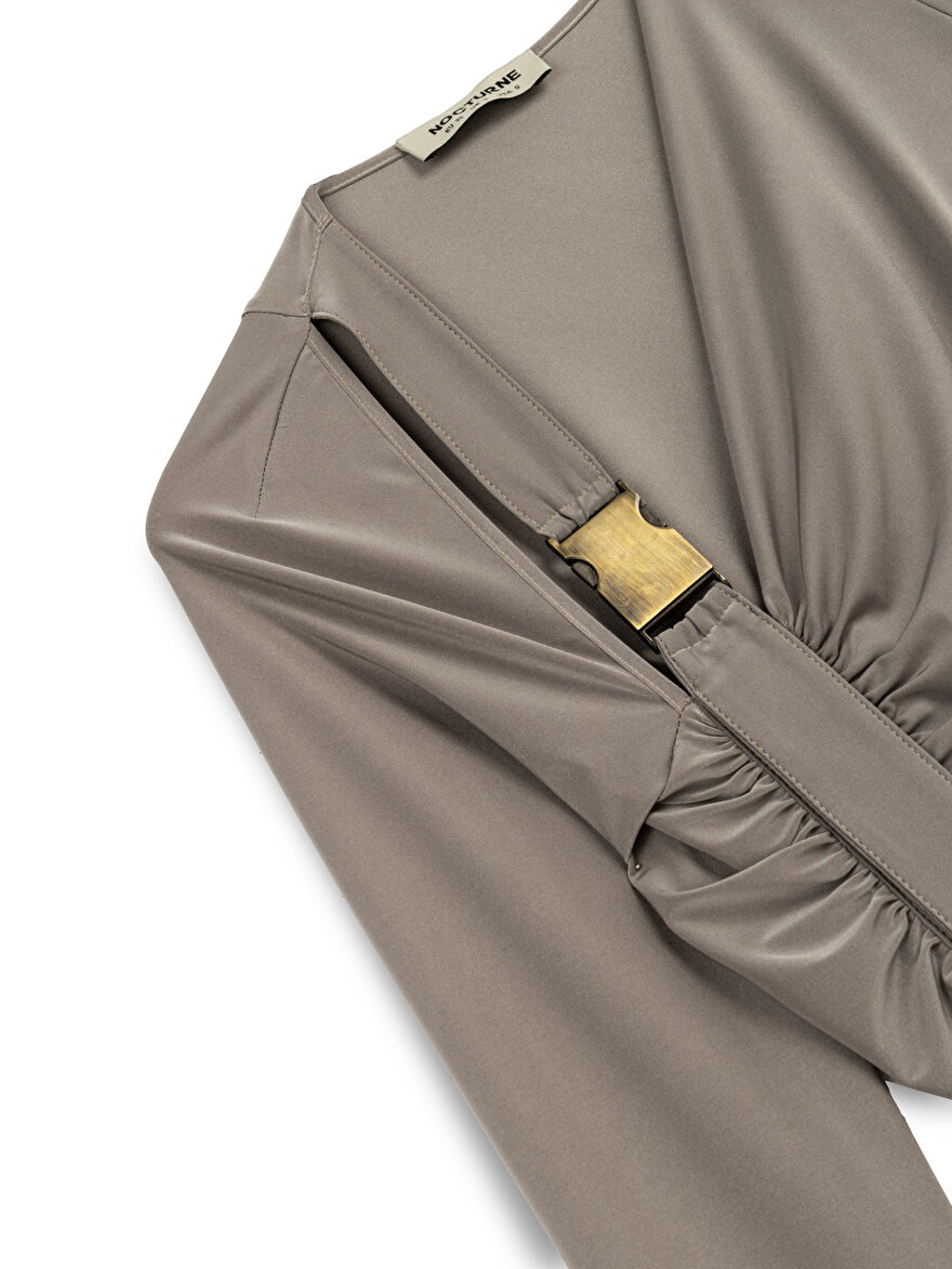 Nocturne Metal Tokalı Maxi Elbise