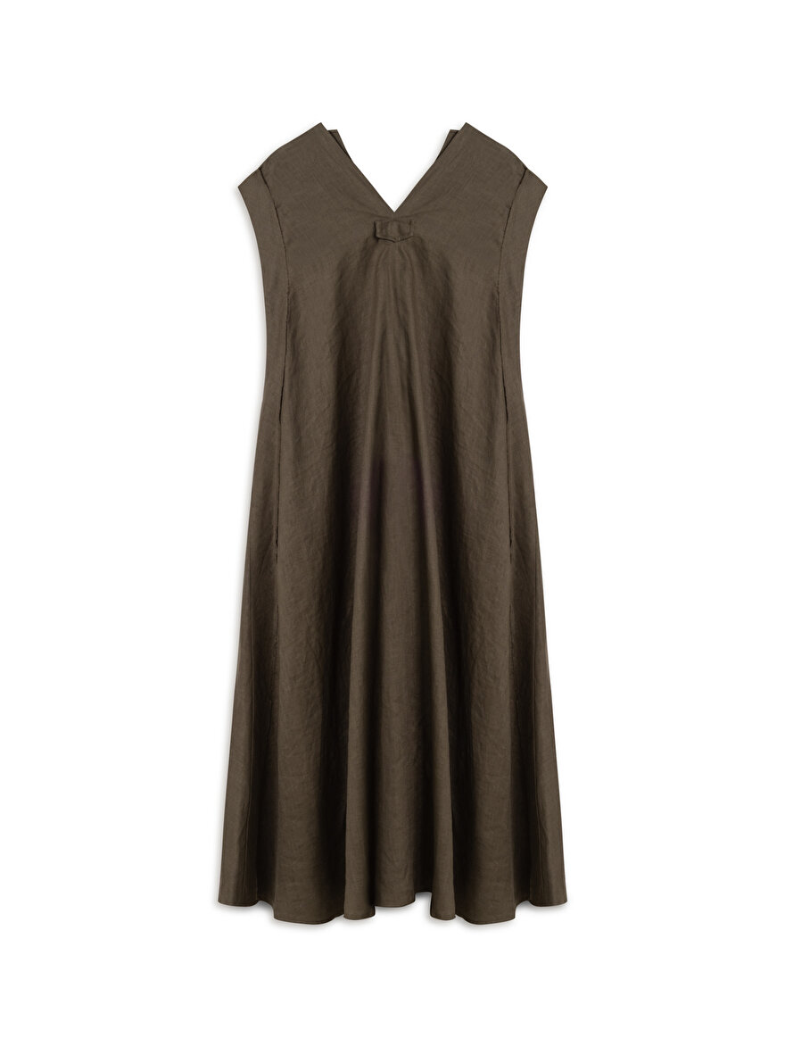 Nocturne Keten Maxi Elbise