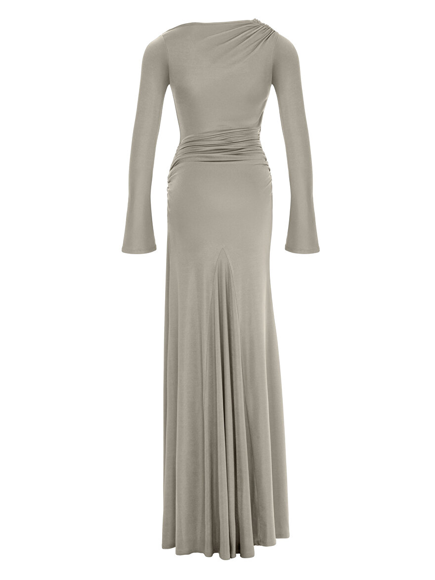 Nocturne Kruvaze Yaka Uzun Elbise