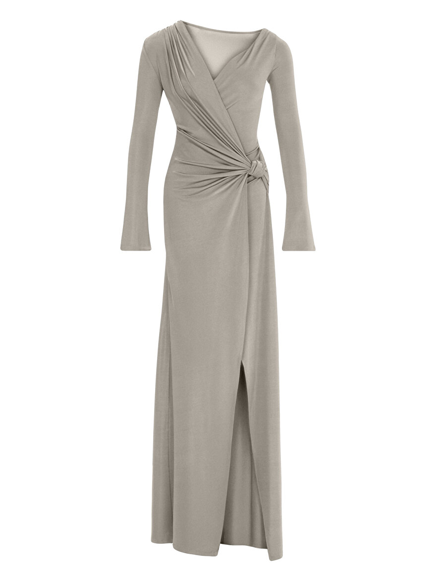 Nocturne Kruvaze Yaka Uzun Elbise