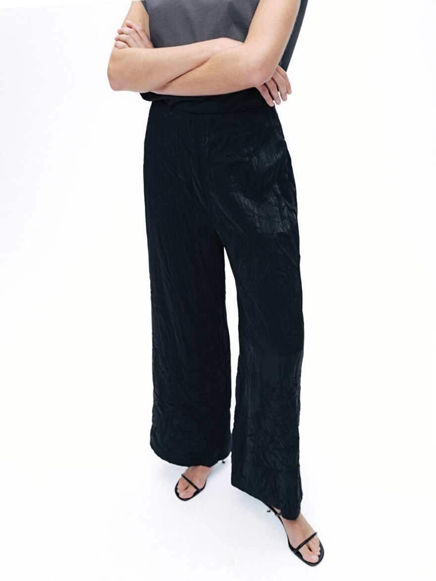 Nocturne Kırışık Görünümlü Pantolon