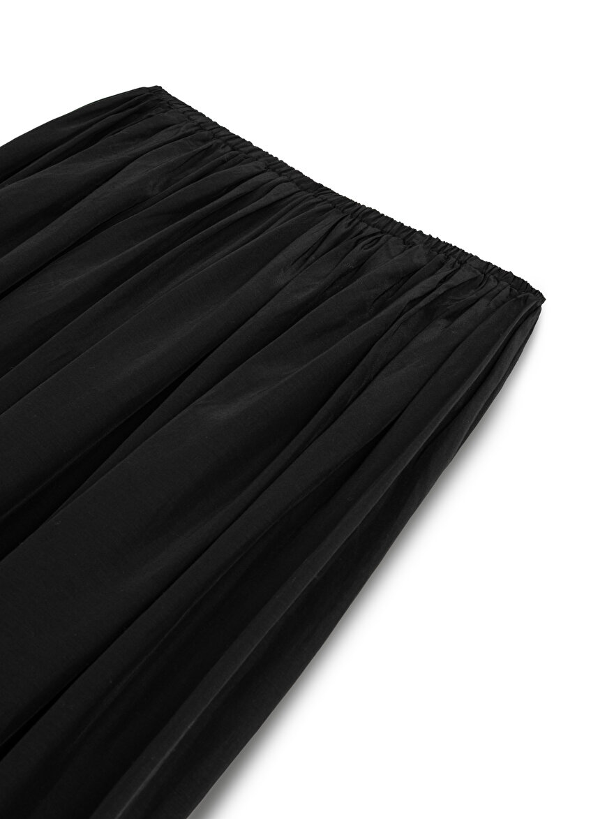 Nocturne Dökümlü Geniş Paça Pantolon