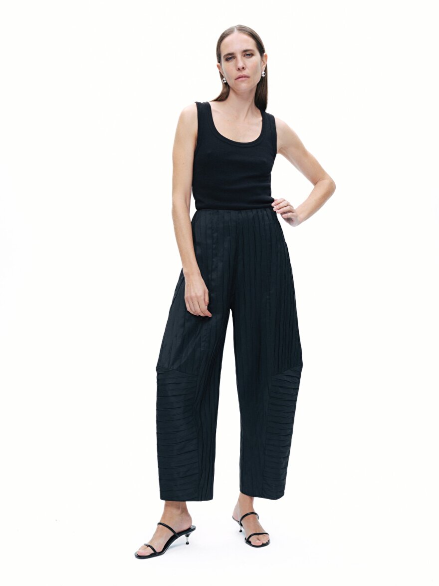Nocturne Kırışık Görünümlü Pantolon
