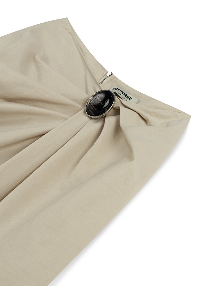 Nocturne Asimetrik Drape Detaylı Pantolon