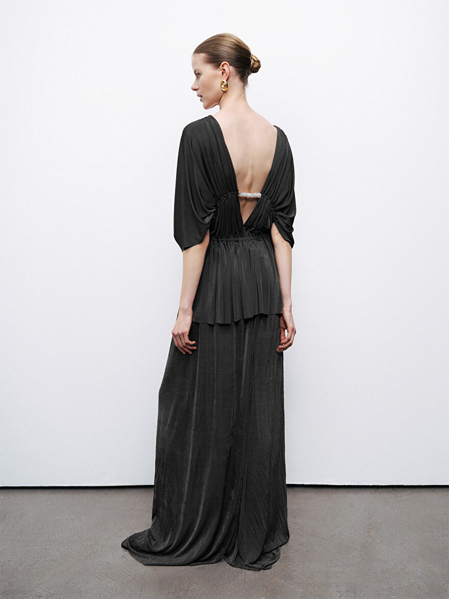 Nocturne Boncuk Aksesuarlı Bluz