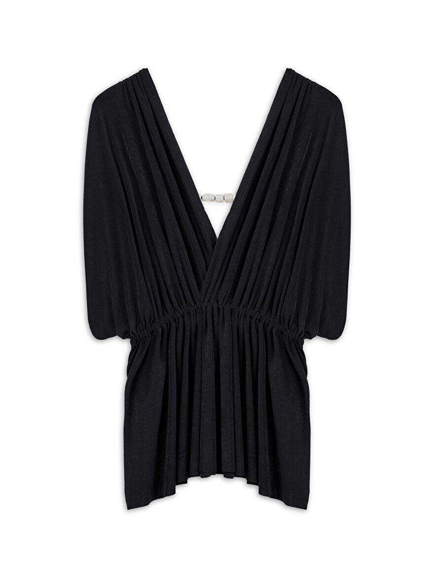 Nocturne Boncuk Aksesuarlı Bluz