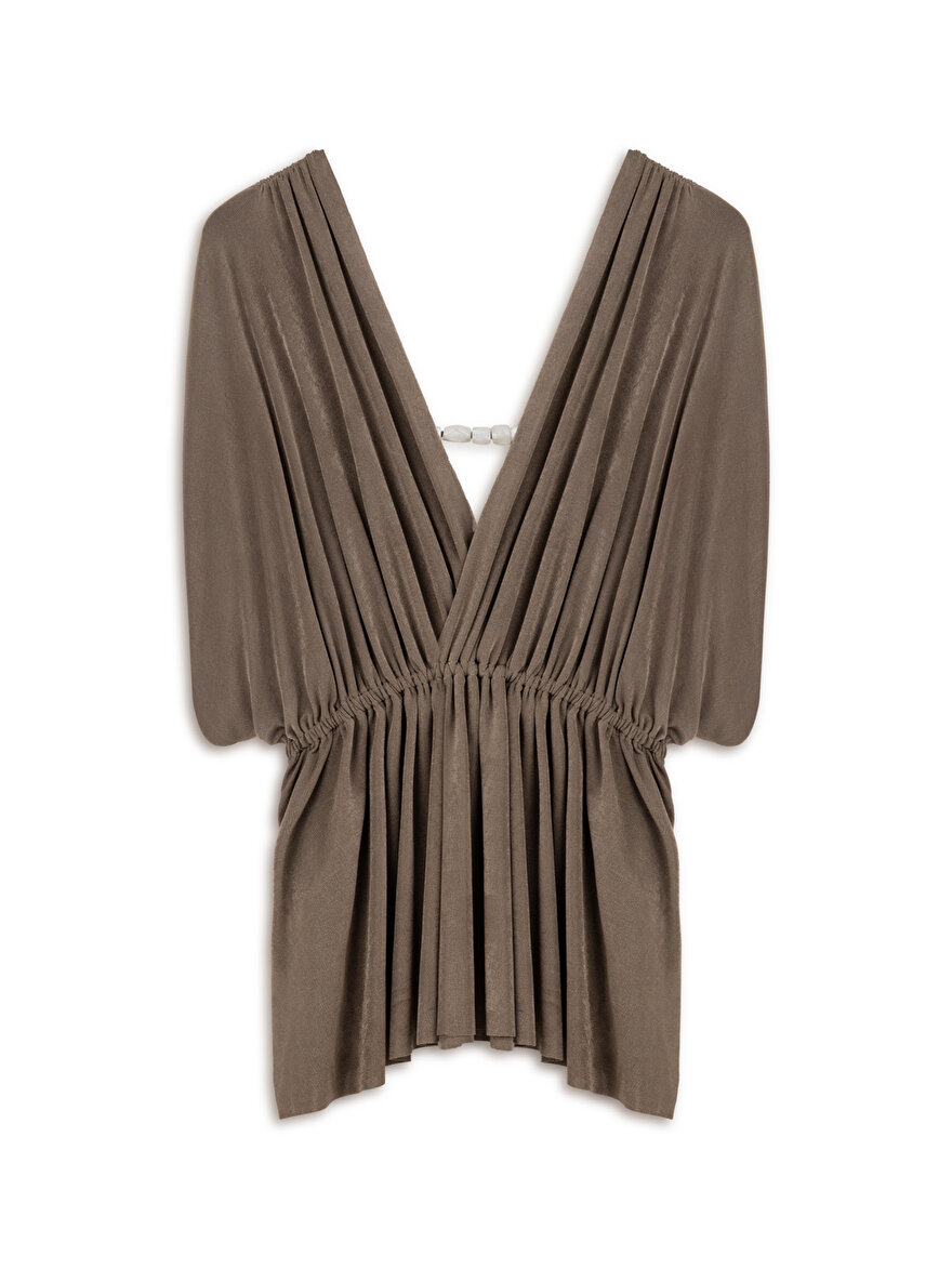 Nocturne Boncuk Aksesuarlı Bluz