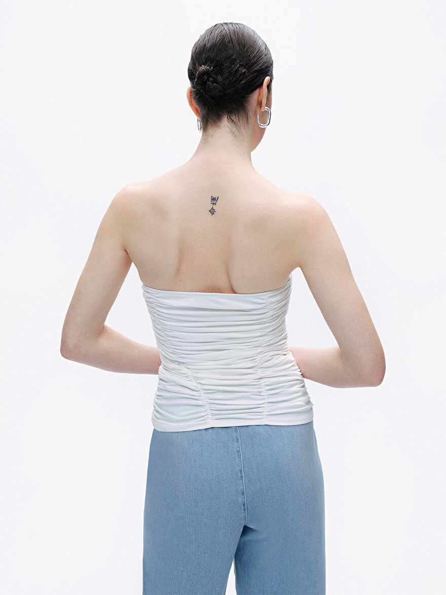 Nocturne İstiridye Aksesuarlı Bluz