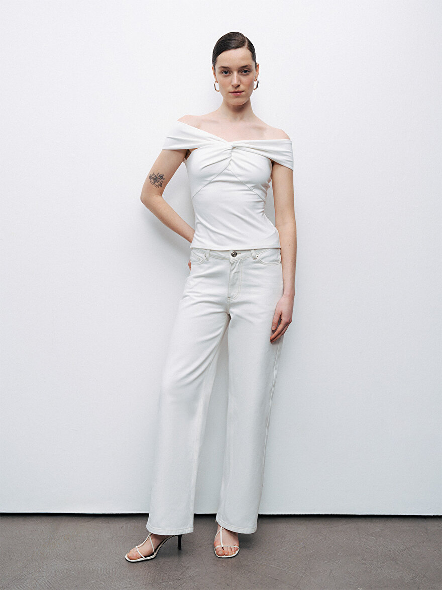 Nocturne Burgu Detaylı Bluz