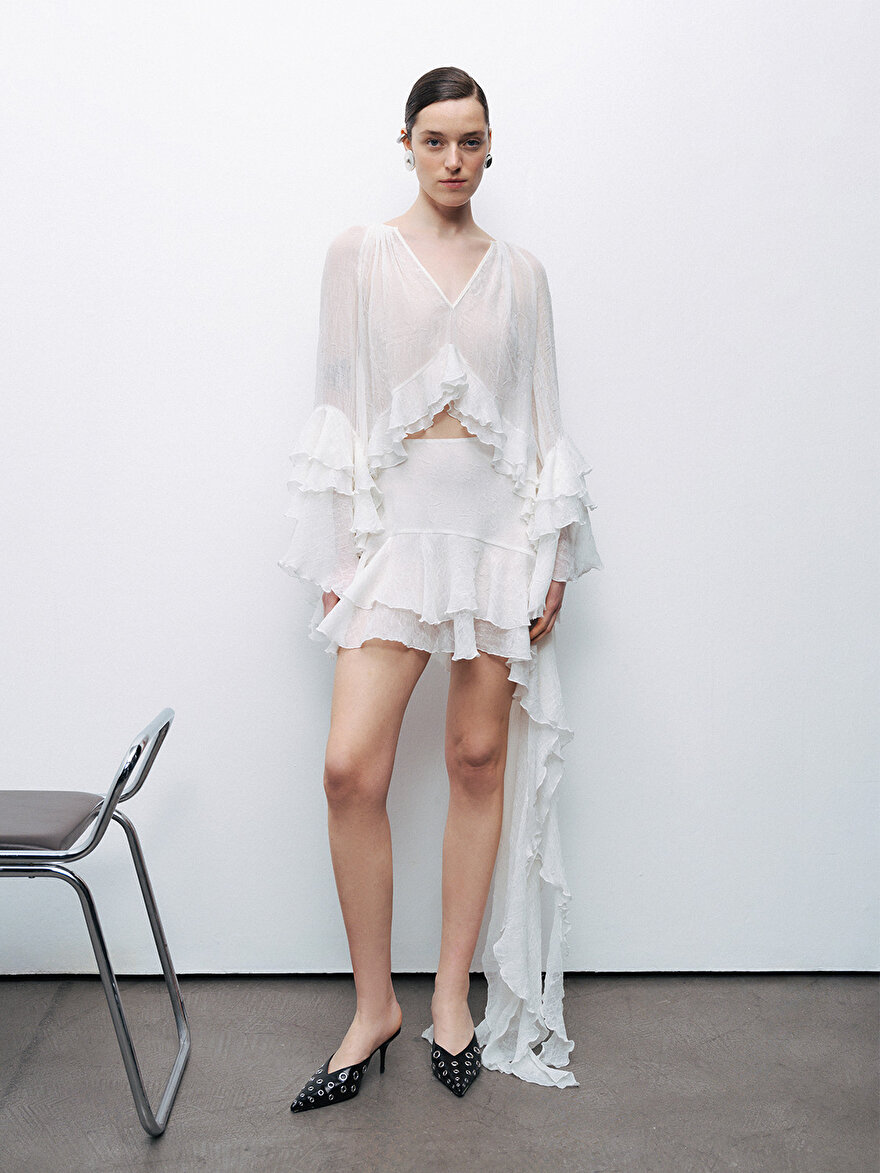 Nocturne Volanlı Bluz