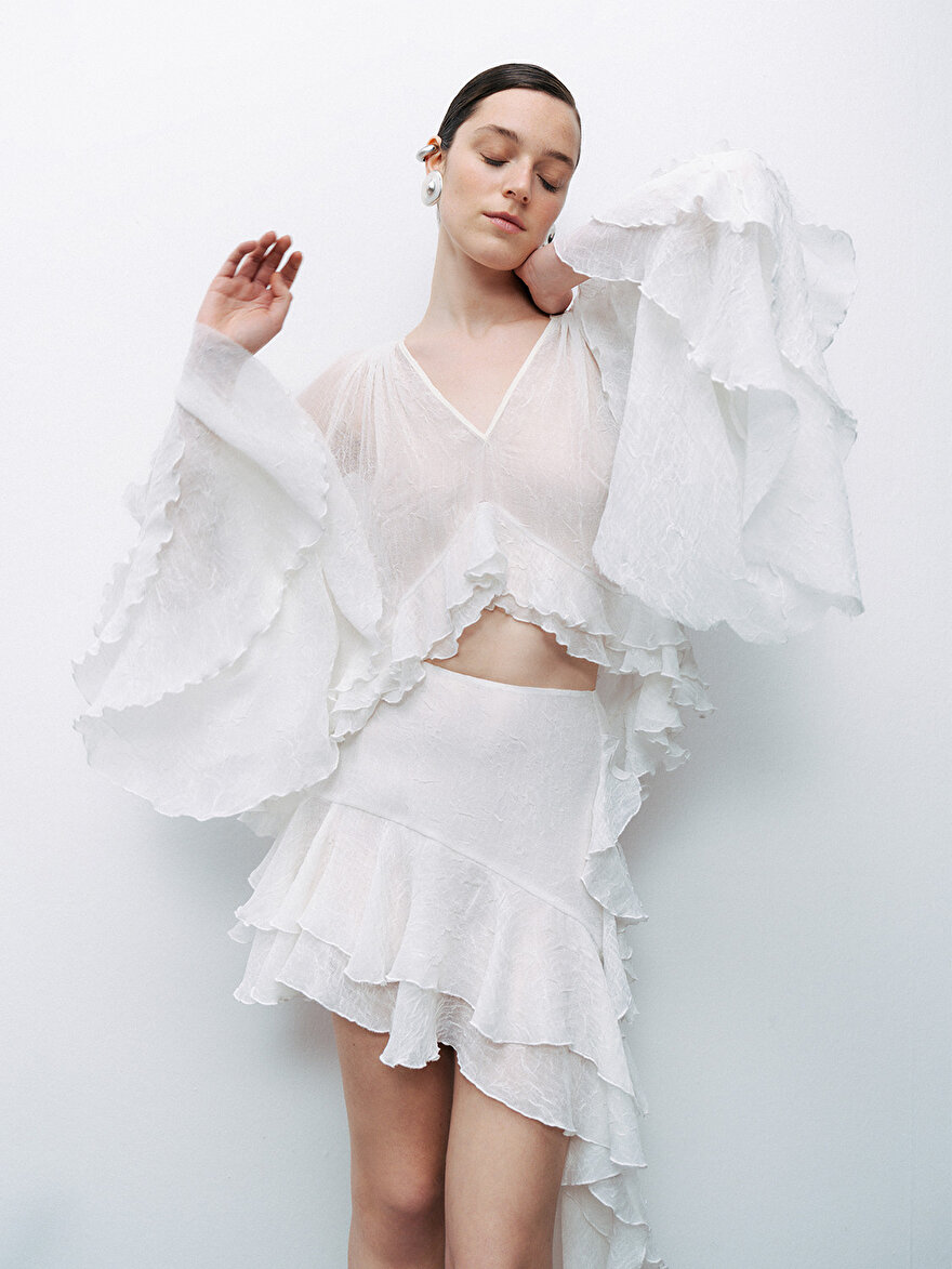 Nocturne Volanlı Bluz