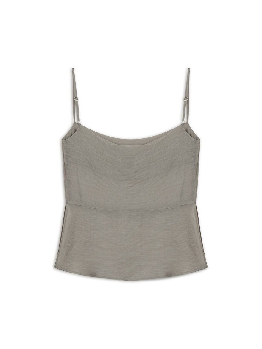 Nocturne Yırtmaçlı Askılı Bluz