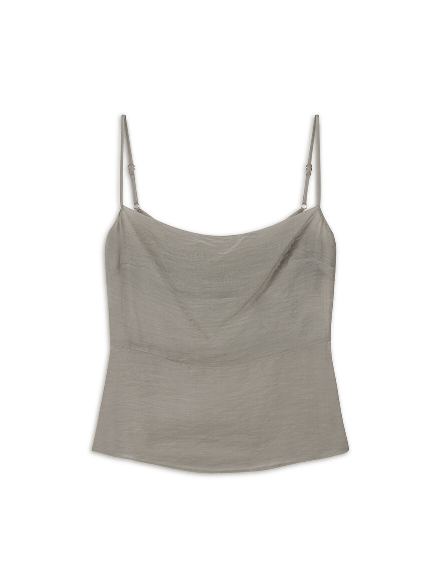 Nocturne Yırtmaçlı Askılı Bluz