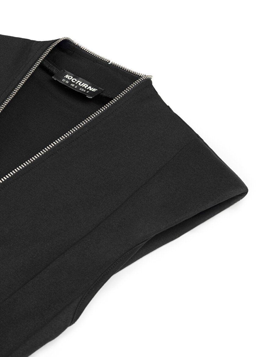 Nocturne Fermuar Tasarımlı Bluz