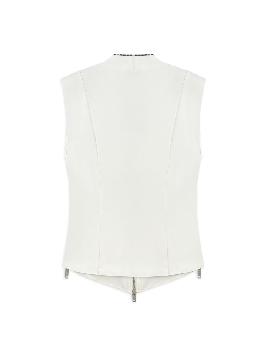 Nocturne Fermuar Tasarımlı Bluz