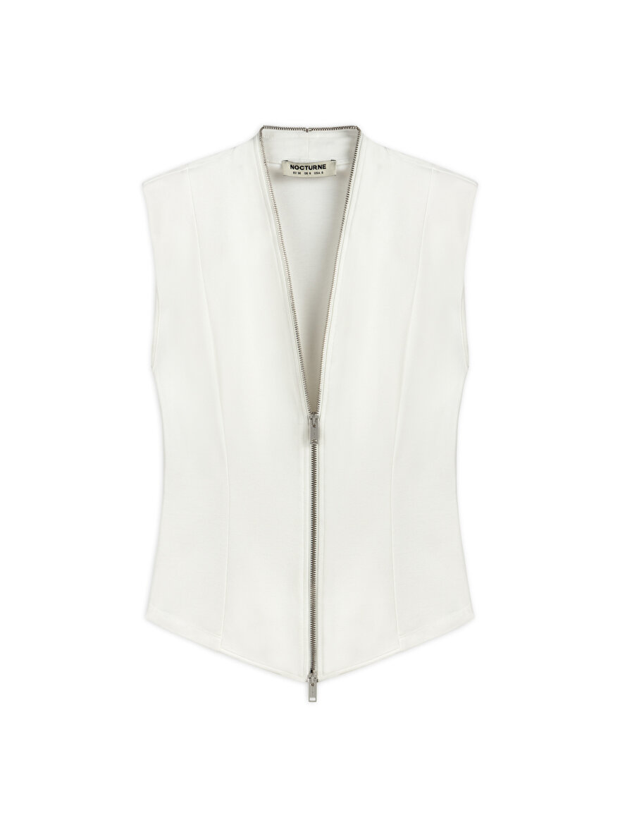 Nocturne Fermuar Tasarımlı Bluz