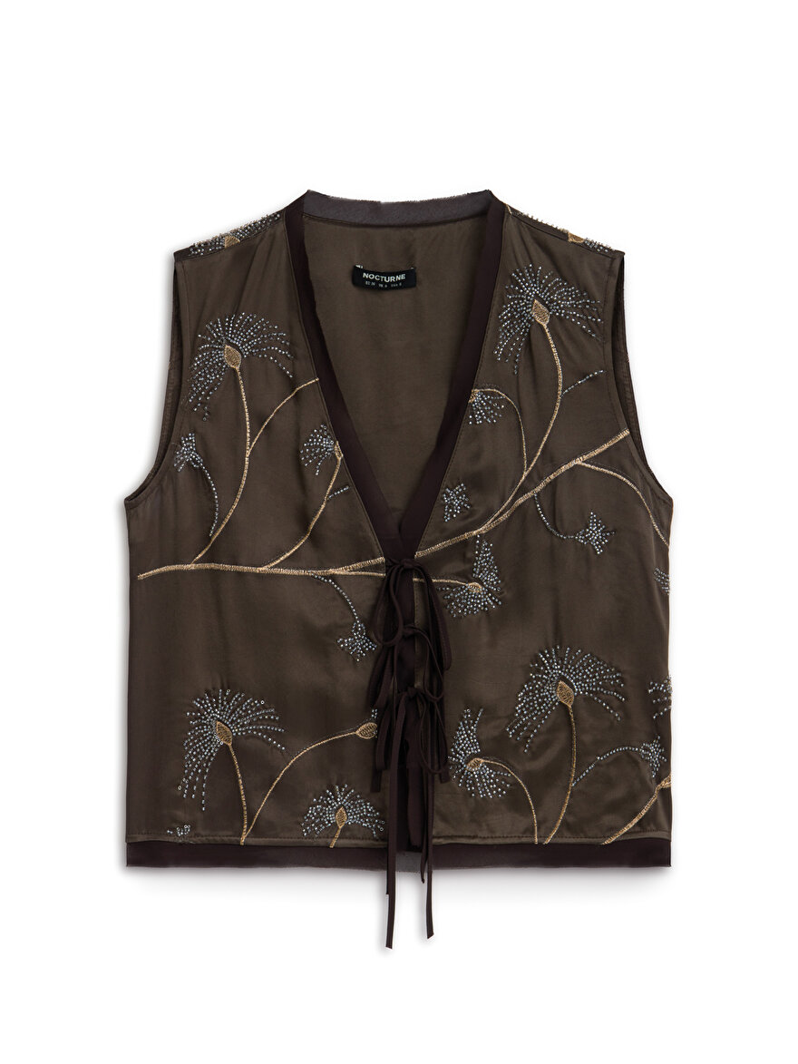 Nocturne Boncuk İşlemeli Yelek