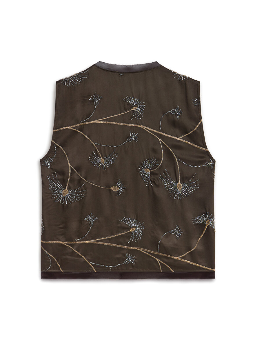 Nocturne Boncuk İşlemeli Yelek