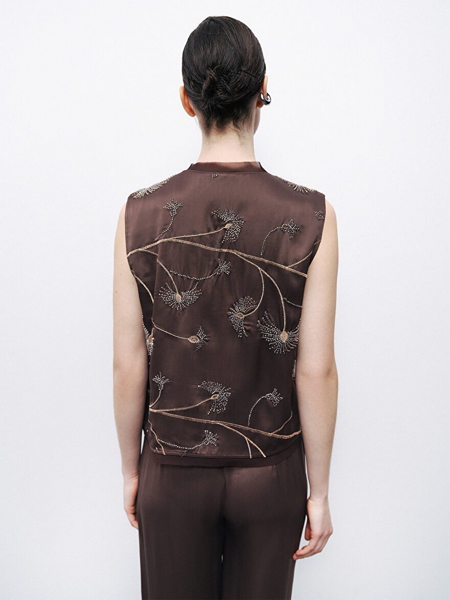 Nocturne Boncuk İşlemeli Yelek