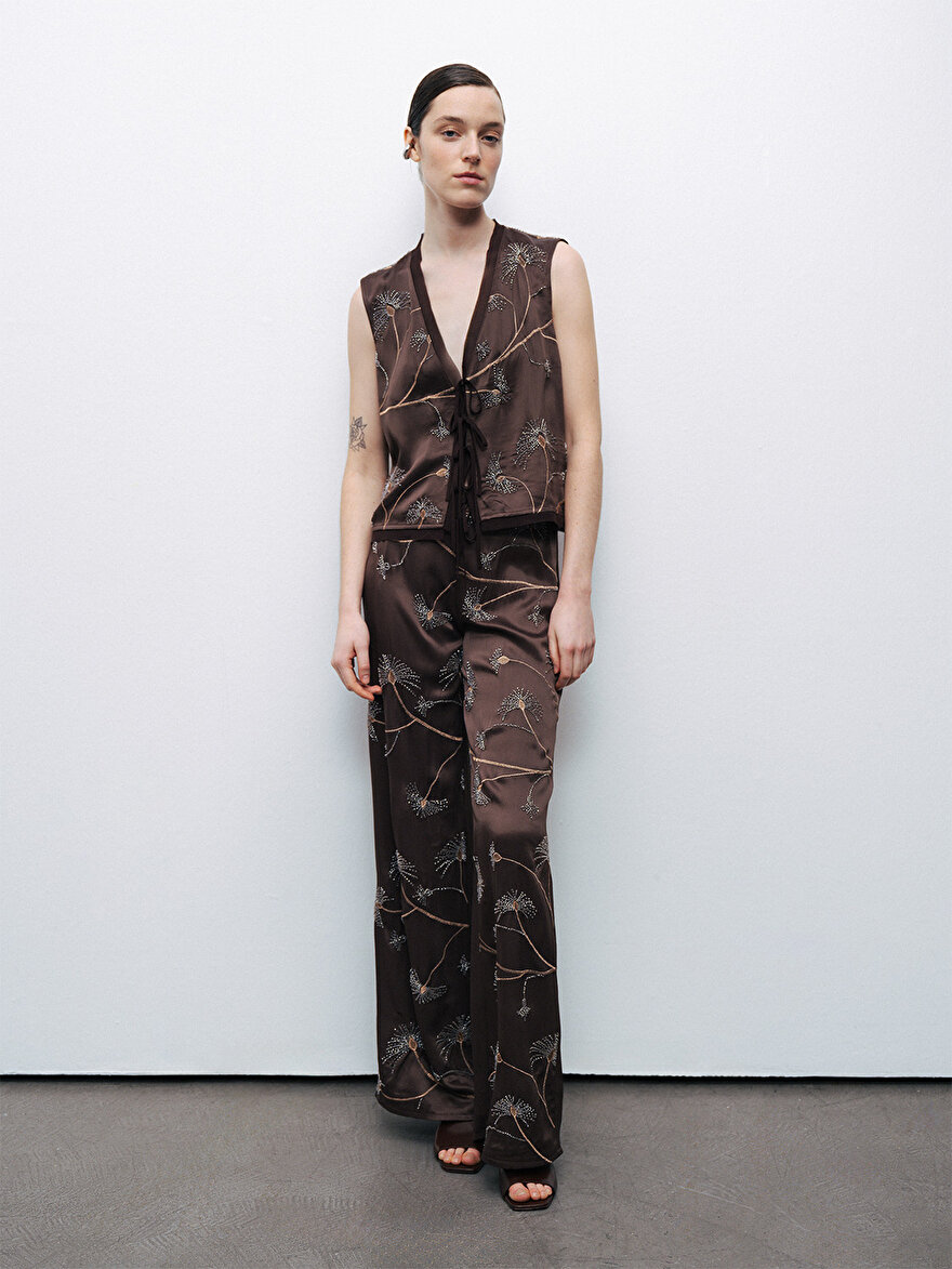 Nocturne Boncuk İşlemeli Yelek