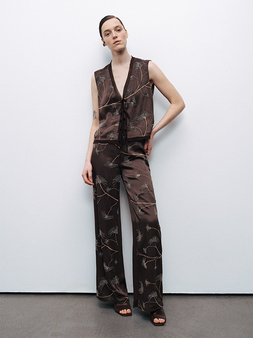 Nocturne Boncuk İşlemeli Yelek