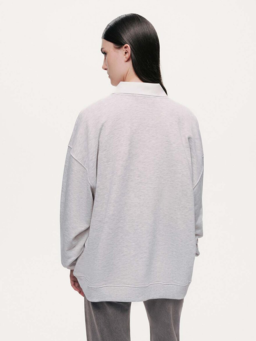 Nocturne Dokuma Yazılı Sweatshirt