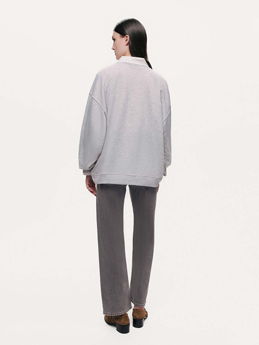 Nocturne Dokuma Yazılı Sweatshirt