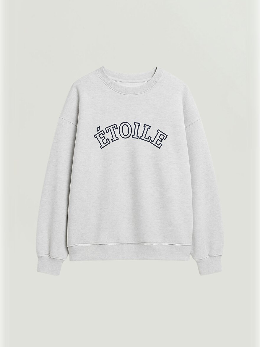 Nocturne Dokuma Yazılı Sweatshirt