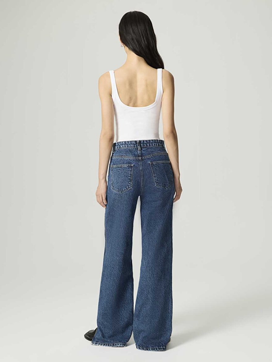 Nocturne Fermuar Detaylı Jean Pantolon