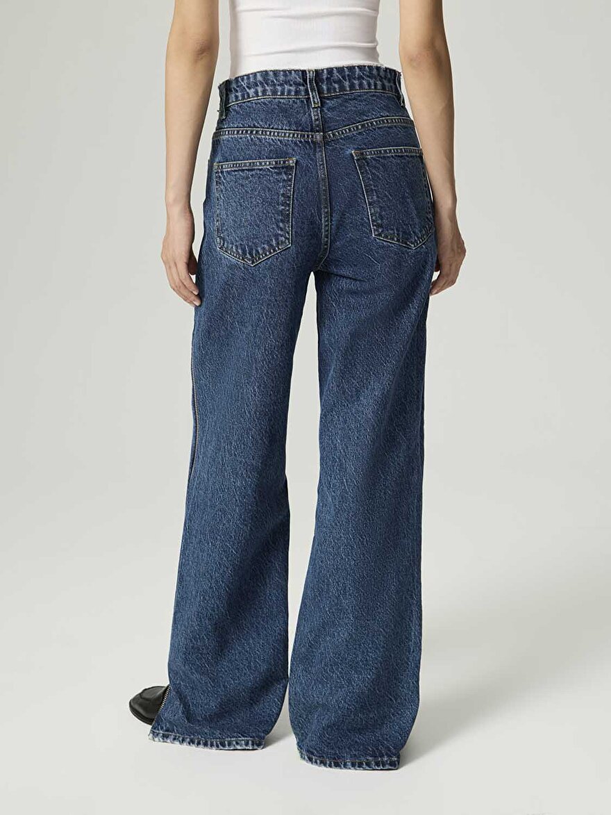 Nocturne Fermuar Detaylı Jean Pantolon