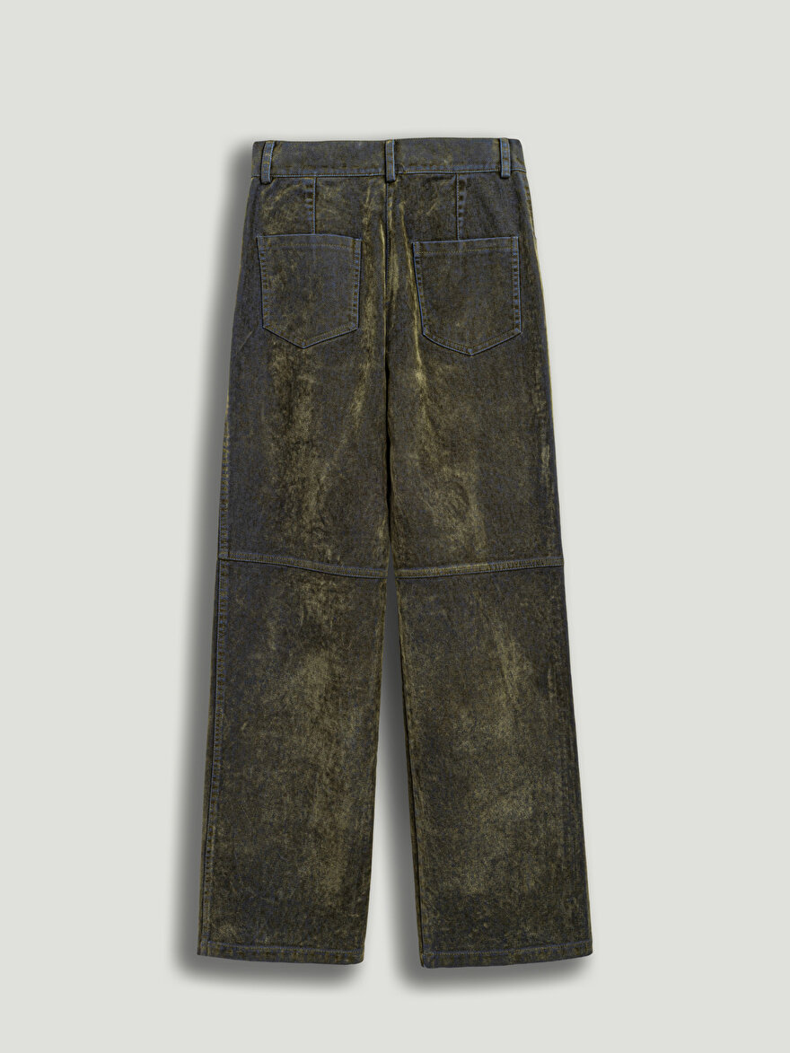 Nocturne Süet Düz Paça Pantolon
