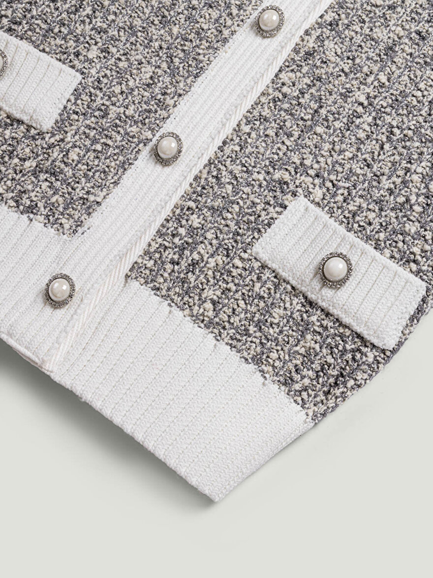 Nocturne Düğme Aksesuarlı Triko