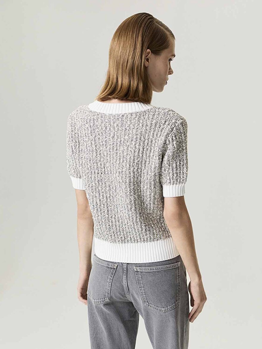 Nocturne Düğme Aksesuarlı Triko