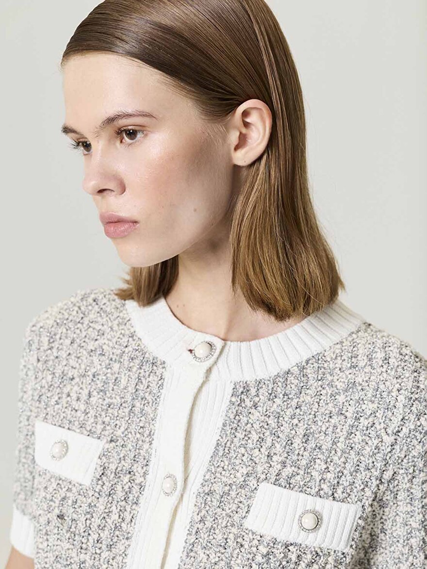 Nocturne Düğme Aksesuarlı Triko